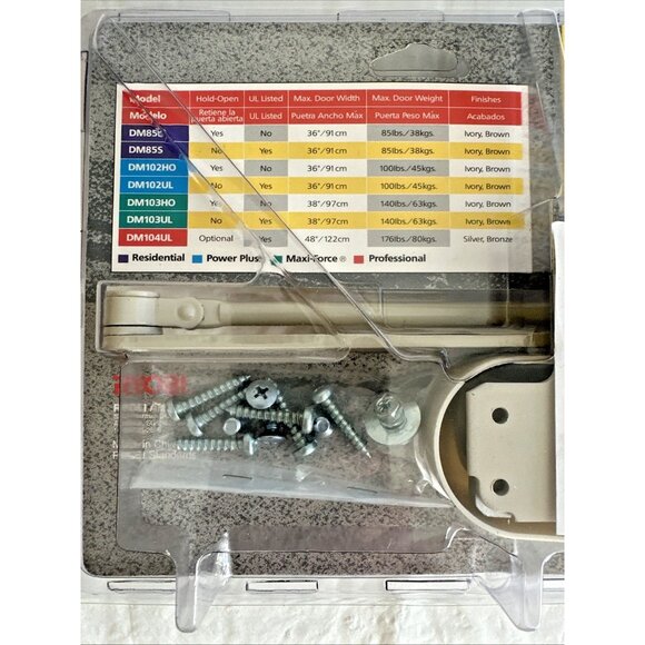 Ryobi Doorman Door Closer DM85SIV Non Hold-Open For Doors Up To 85 lbs BRAND NEW - Picture 7 of 7